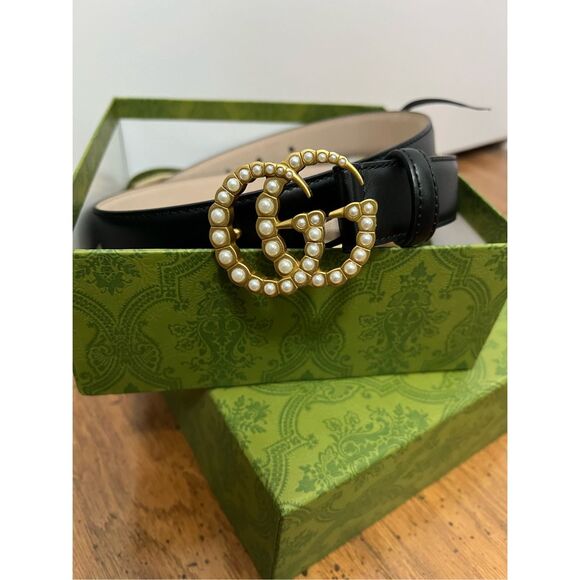 Gucci double g faux pearl belt - Picture 7 of 7